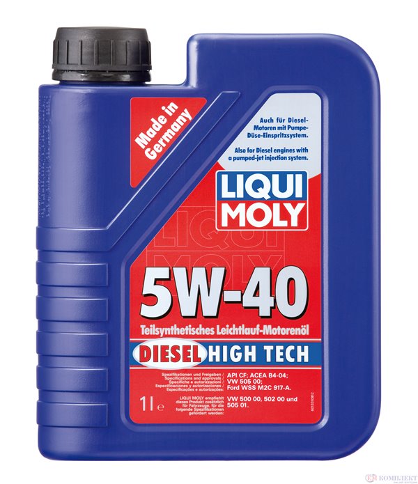 МАСЛО ДВИГАТЕЛНО LIQUI MOLY С ПОМПА ДЮЗА HT 5W40 1 Л.