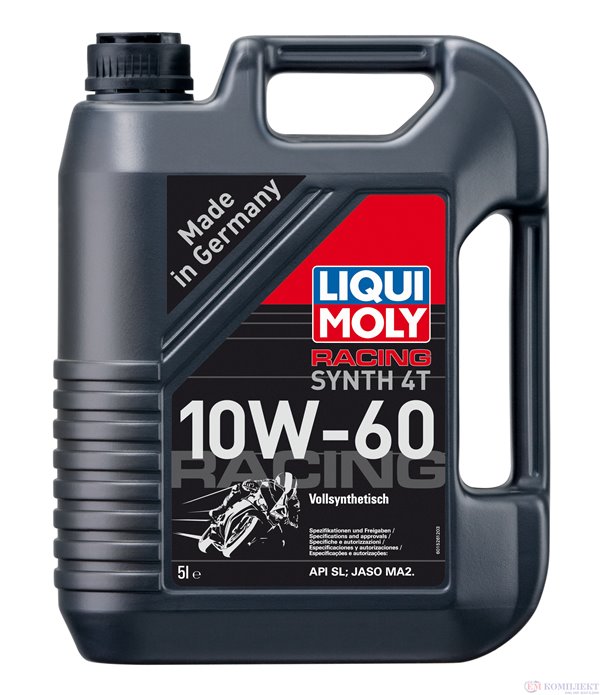 МАСЛО ДВИГАТЕЛНО LIQUI MOLY 4 ТАКТОВИ МОТОЦИКЛЕТИ 10W60 5 Л.