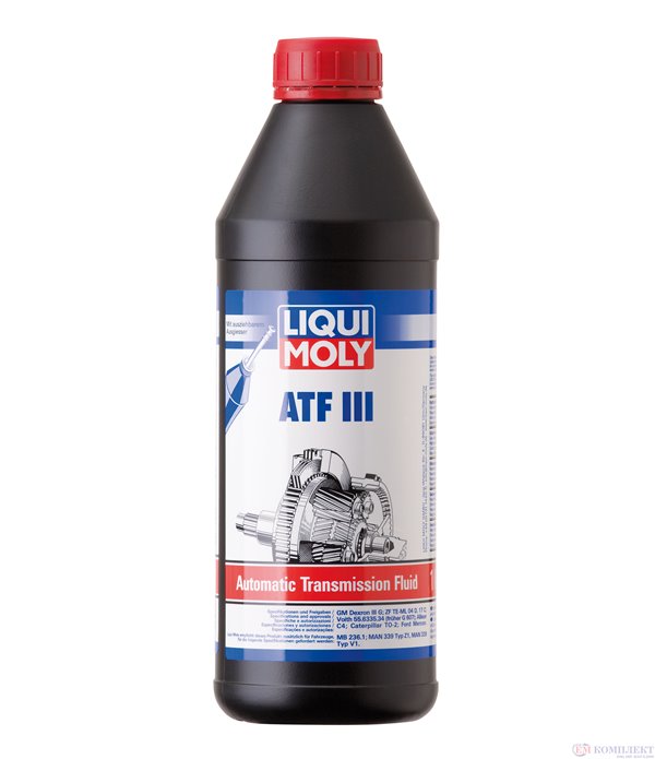 МАСЛО ТРАНСМИСИОННО LIQUI MOLY АВТОМАТИЧНИ СКОРОСТНИ КУТИИ ATF III 1 Л.