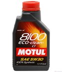 МАСЛО ДВИГАТЕЛНО MOTUL 8100 ECO-CLEAN 5W30 1 Л.