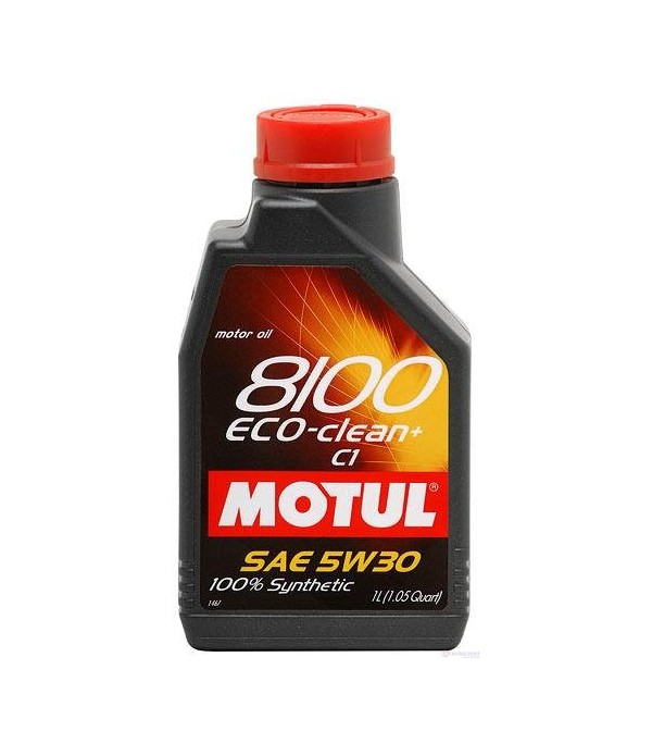 МАСЛО ДВИГАТЕЛНО MOTUL 8100 ECO-CLEAN+ 5W30 1 Л.