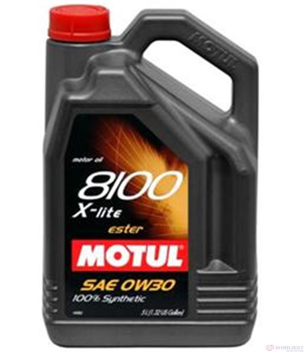 МАСЛО ДВИГАТЕЛНО MOTUL 8100 X-LITE 0W30 5 Л.