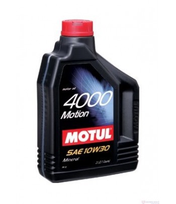 МАСЛО ДВИГАТЕЛНО MOTUL 4000 MOTION 10W30 2 Л.