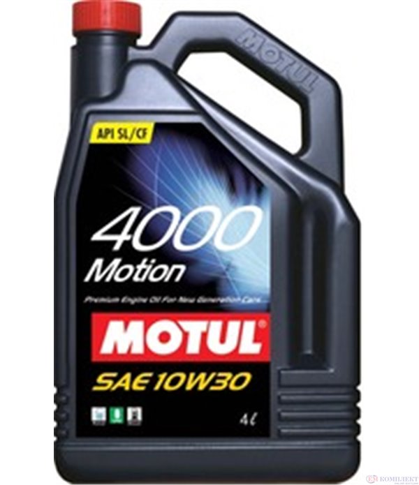 МАСЛО ДВИГАТЕЛНО MOTUL 4000 MOTION 10W30 5 Л.