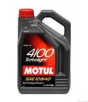 МАСЛО ДВИГАТЕЛНО MOTUL 4100 TURBOLIGHT 10W40 4 Л.