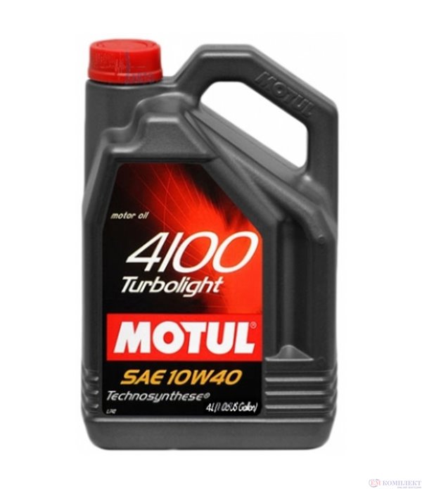 МАСЛО ДВИГАТЕЛНО MOTUL 4100 TURBOLIGHT 10W40 4 Л.