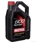 МАСЛО ДВИГАТЕЛНО MOTUL 6100 SYNERGIE+ 10W40 4 Л.