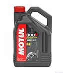 МАСЛО ДВИГАТЕЛНО MOTUL 300V 10W40 4T FL 4 Л.