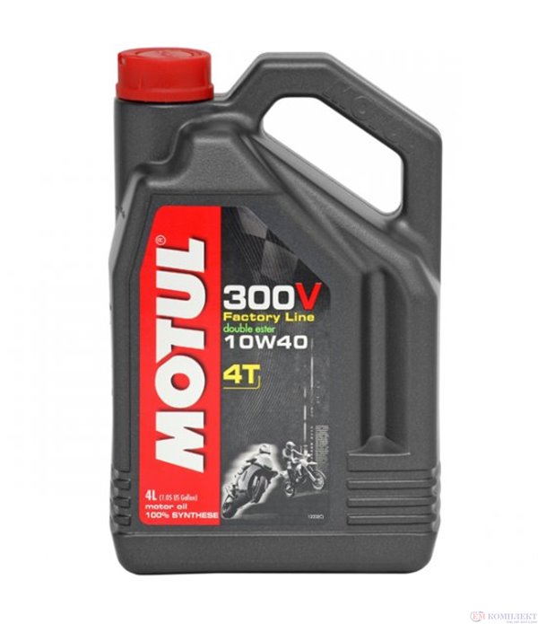 МАСЛО ДВИГАТЕЛНО MOTUL 300V 10W40 4T FL 4 Л.