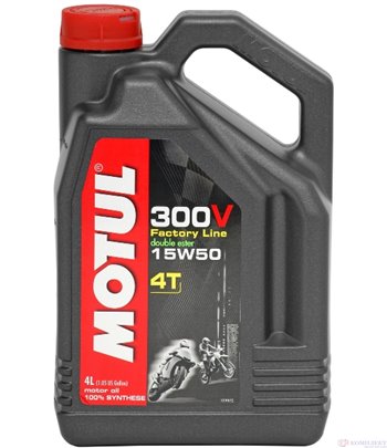 МАСЛО ДВИГАТЕЛНО MOTUL 300V 15W50 4T FL 4 Л.