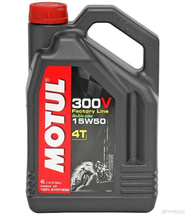 МАСЛО ДВИГАТЕЛНО MOTUL 300V 15W50 4T FL 4 Л.