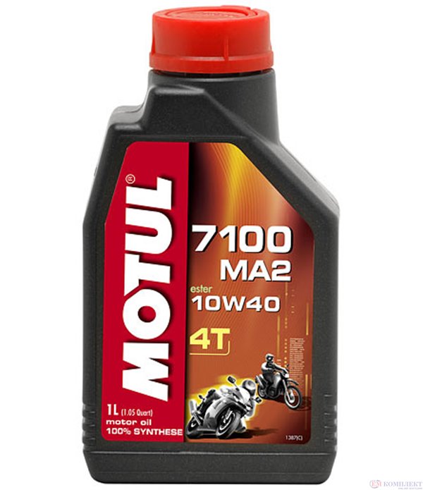 МАСЛО ДВИГАТЕЛНО MOTUL 7100 10W40 MA2 4T 4 Л.