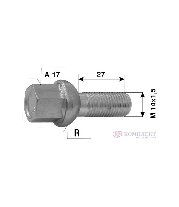 БОЛТ ДЖАНТА AUDI L 27 M 14X1.5 R A 17 - ETE