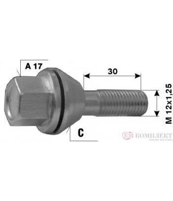 БОЛТ ДЖАНТА LANCIA L 30 M 12X1.25 C A 17 - ETE