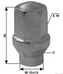 ГАЙКА ДЖАНТА FORD L 30 M 12X1.5 C A 19 - ETE