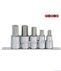 ВЛОЖКИ НАКРАЙНИК ШЕСТОГРАМ 1/2'' (10-19 MM ) 5 БРОЯ К-Т - FORCE