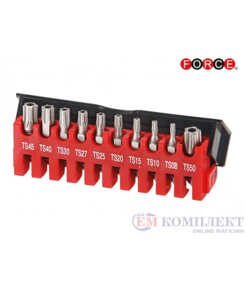 НАКРАИНИЦИ ''TORX'' ЗВЕЗДА TS 1/4'' 10 ЧАСТИ К-Т - FORCE