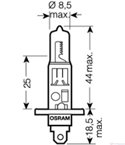 КРУШКА ФАР ХАЛОГЕННА H1 /64150CBI 55W 12V P14,5s FS1 / COOL BLUE INTENSE - OSRAM