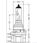 КРУШКА ФАР ХАЛОГЕННА H15 /64176 55/15W 12V PGJ23T-1 New/ DRL+STANDARD - OSRAM