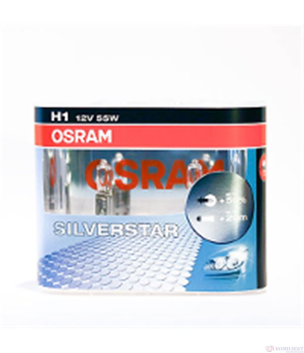 КРУШКА ФАР ХАЛОГЕННА H1 /64150SVS 55W 12V P14,5s FS1 / SILVERSTAR - OSRAM