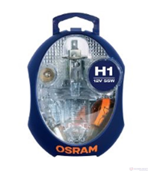 КРУШКИ РЕЗЕРВНИ H1 /Spare Lamps Kit CLKM H1 12V EURO UNV1 / STANDARD - OSRAM
