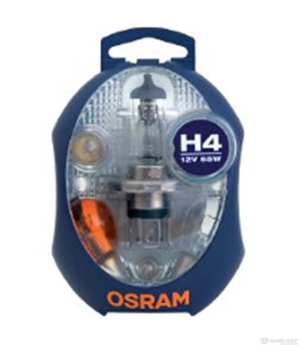 КРУШКИ РЕЗЕРВНИ H4 /Spare Lamps Kit CLKM H4 12V EURO UNV1 / STANDARD - OSRAM
