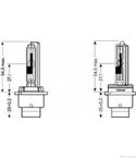 КРУШКА ФАР КСЕНОНОВА D4R /XENON 66450 35W P32d-6 FS1/ XENARC STANDARD - OSRAM