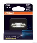 КРУШКА C5W /6498WW-01B 1W 12V SV8,5-8 Blister / LED - OSRAM