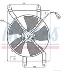 ПЕРКА ВЕНТИЛАТОРНА КЛИМАТИК CHEVROLET LACETTI (2005-) 1.4 16V - NISSENS