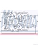 ПЕРКА ВЕНТИЛАТОРНА КЛИМАТИК FORD FOCUS COMBI (1999-) 1.4 16V - NISSENS