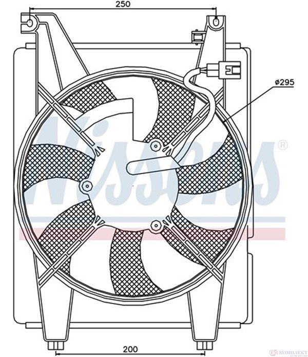 ПЕРКА ВЕНТИЛАТОРНА КЛИМАТИК HYUNDAI COUPE (2001-) 2.7 V6 - NISSENS