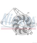 ПЕРКА ВЕНТИЛАТОРНА КЛИМАТИК HYUNDAI TERRACAN (2001-) 2.9 CRDi 4WD - NISSENS
