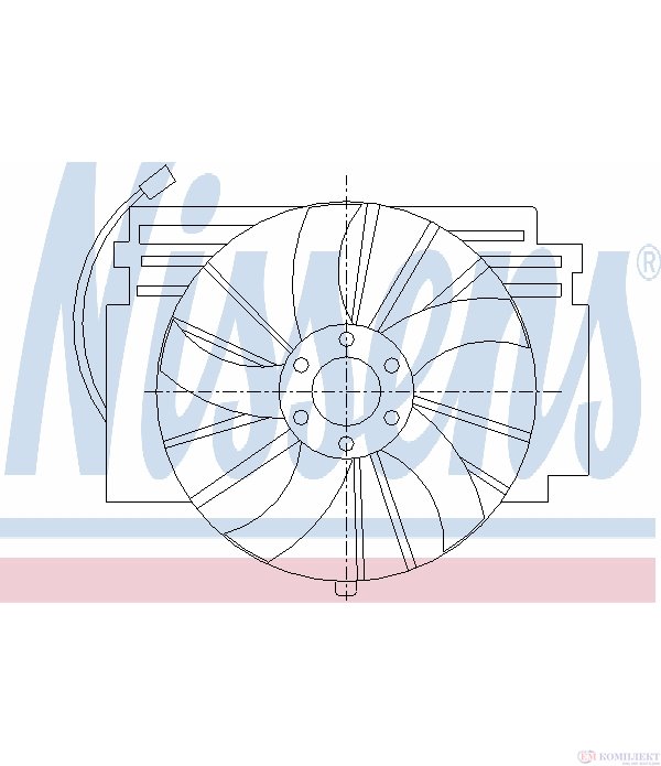ПЕРКА ВЕНТИЛАТОРНА КЛИМАТИК BMW X5 E53 (2000-) 3.0 i - NISSENS
