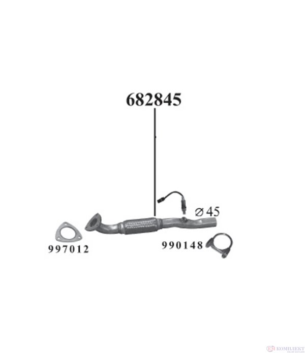ТРЪБА АУСПУХ КОЛЕКТОР OPEL CORSA D (06-) 1.2 I-16V TWINPORT - VITO