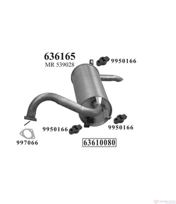 АУСПУХ ЗАДЕН MITSUBISHI PAJERO PININ (00-) 2.0 GDI-16V - VITO