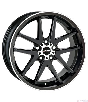 ДЖАНТИ ЛЕТИ BMW X5 E53 2000- AUTEC CONTEST Черен лак с полиран ръб 8.5x18'' ET 35