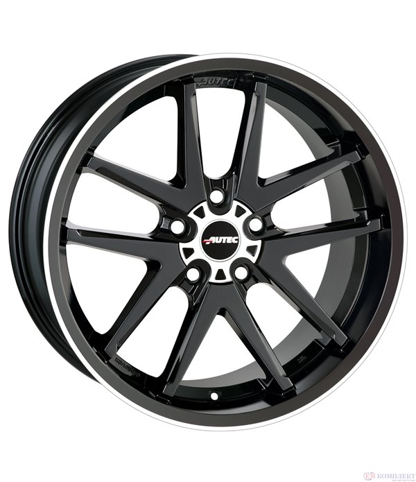 ДЖАНТИ ЛЕТИ BMW 1 SERIES E87 2004- AUTEC CONTEST Черен лак с полиран ръб 9.5x19'' ET 38
