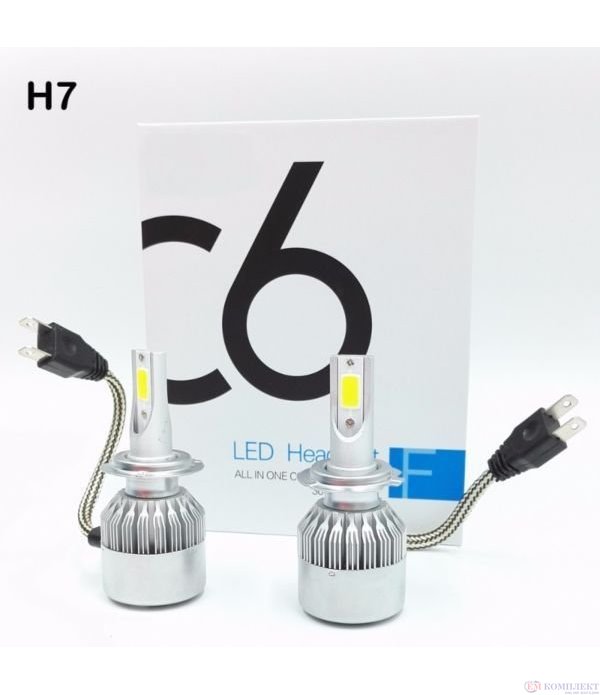 КРУШКИ ДИОДНИ LED фарове, халогени /  H7 36W / 2 броя к-т - C6