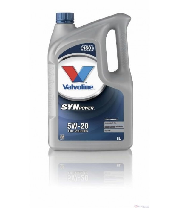 МАСЛО ДВИГАТЕЛНО VALVOLINE SYNPOWER FE 5W20 5 Л.