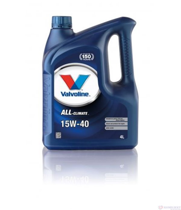 МАСЛО ДВИГАТЕЛНО VALVOLINE ALL CLIMATE 15W40 4 Л.