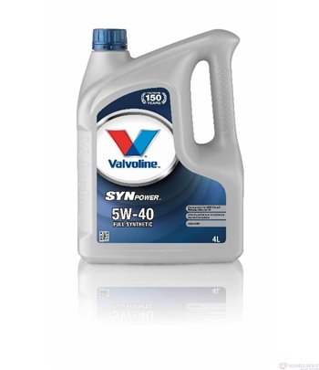 МАСЛО ДВИГАТЕЛНО VALVOLINE SYNPOWER 5W40 4 Л.