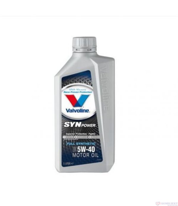 МАСЛО ДВИГАТЕЛНО VALVOLINE SYNPOWER 5W40 1 Л.