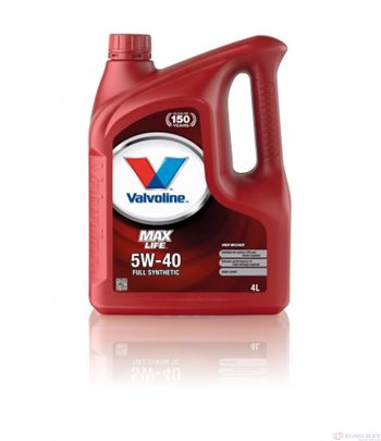 МАСЛО ДВИГАТЕЛНО VALVOLINE MAXLIFE 5W40 4 Л.