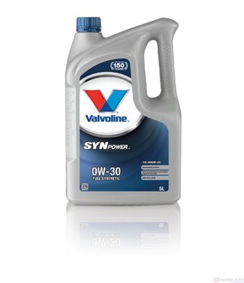 МАСЛО ДВИГАТЕЛНО VALVOLINE SYNPOWER FE 0W30 5 Л.