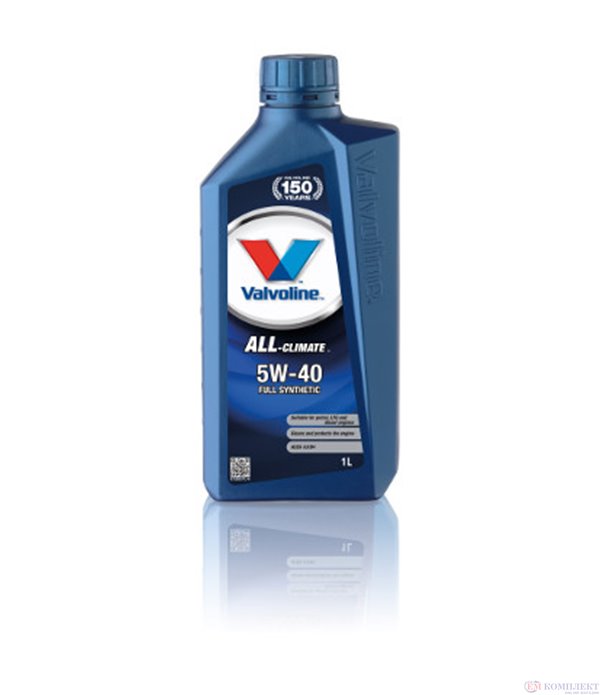 МАСЛО ДВИГАТЕЛНО VALVOLINE ALL CLIMATE 5W40 1 Л.