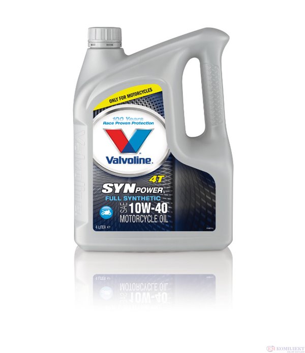 МАСЛО ДВИГАТЕЛНО VALVOLINE SYNPOWER 4T 10W40 4 Л.