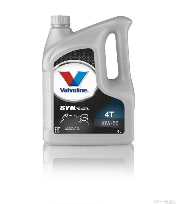 МАСЛО ДВИГАТЕЛНО VALVOLINE SYNPOWER 4T 10W50 4 Л.