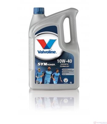 МАСЛО ДВИГАТЕЛНО VALVOLINE SYNPOWER 10W40 5 Л.