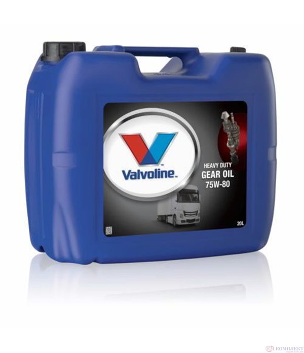 МАСЛО ТРАНСМИСИОННО VALVOLINE HD GEAR OIL 75W80 PL 20 Л.