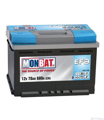 АКУМУЛАТОР 12V 070 (Ah) MONBAT MONBAT EFB - START-STOP